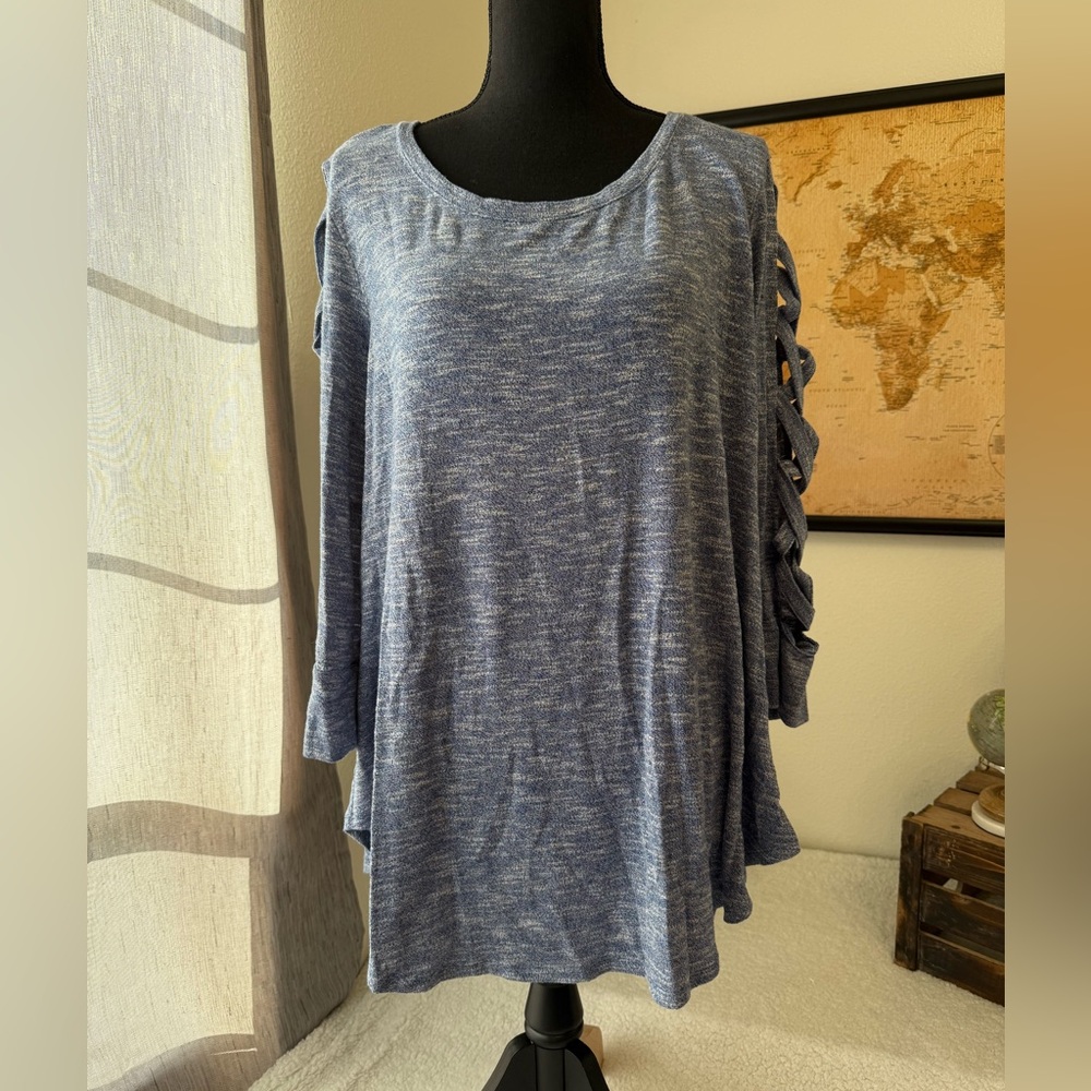 Terra & Sky heathered top 2X
